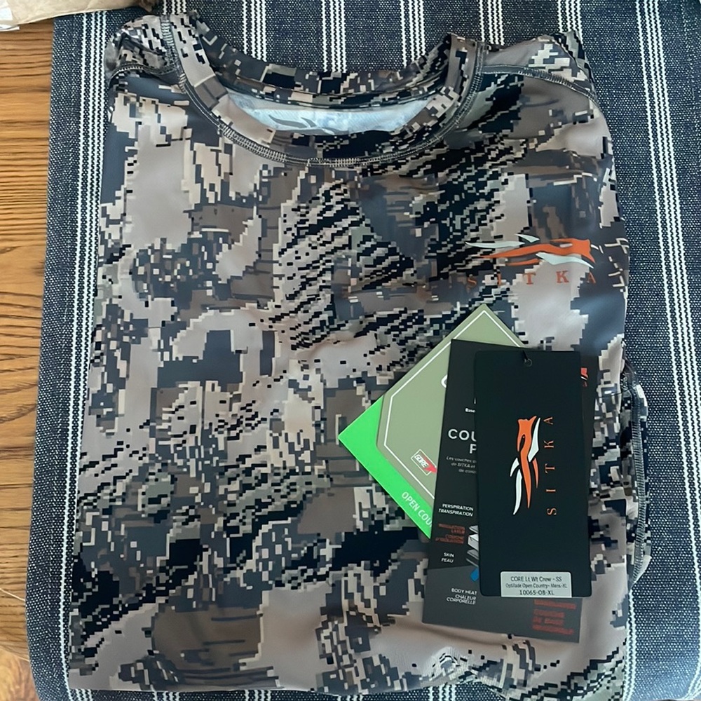 Sitka Core Lt Wt Crew - SS optifade